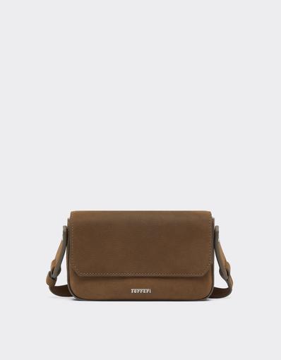 Leather Wallet with Shoulder Strap