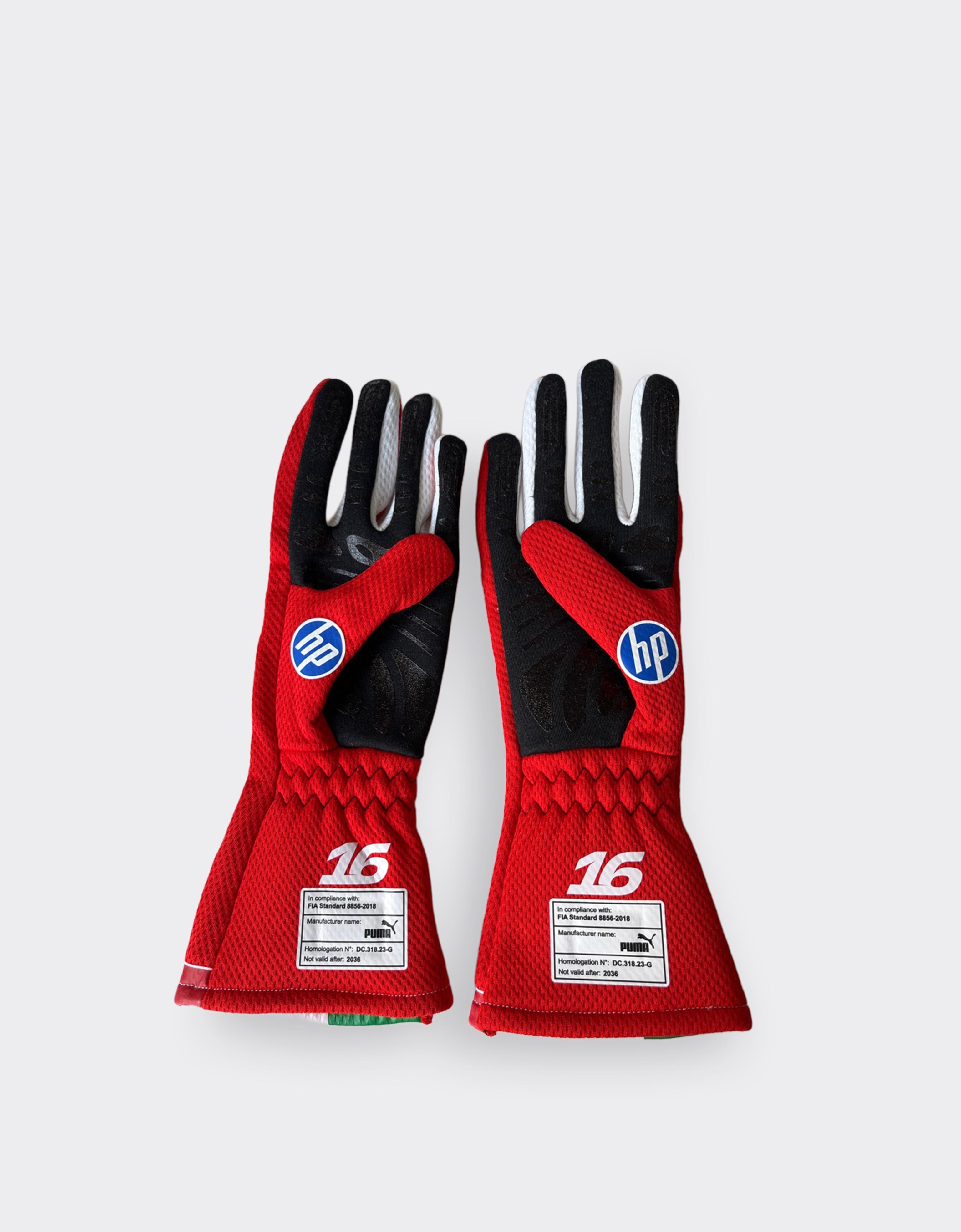 Ferrari Leclerc Replica Racing Gloves for the 2026 Monza Grand Prix