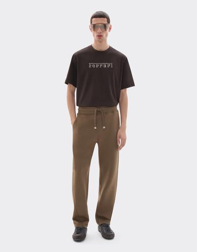 Wool and Cotton Jogger Trousers