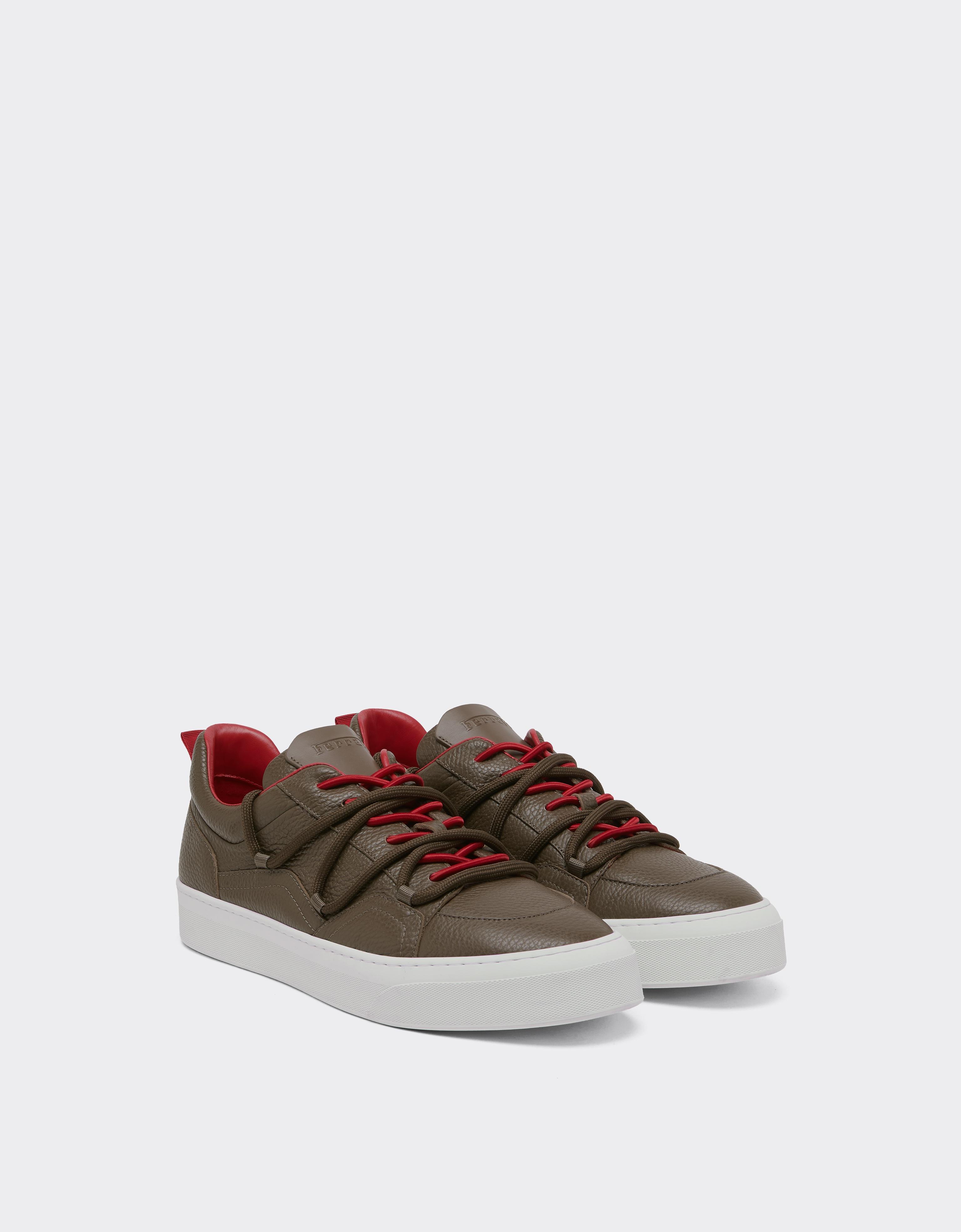 FLAT SNEAKERS LOW GRAIN LEATHER