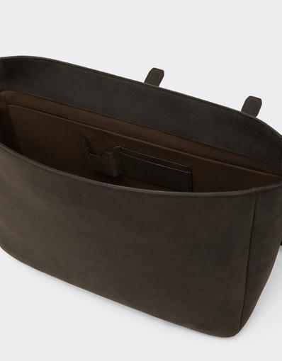 Waxed Leather Messenger Bag