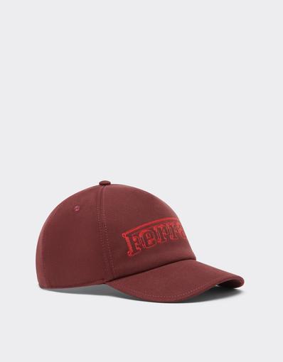 Cotton Drill Baseball Cap with Ferrari Embroidery