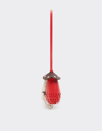 Leather Charm with Fringes
