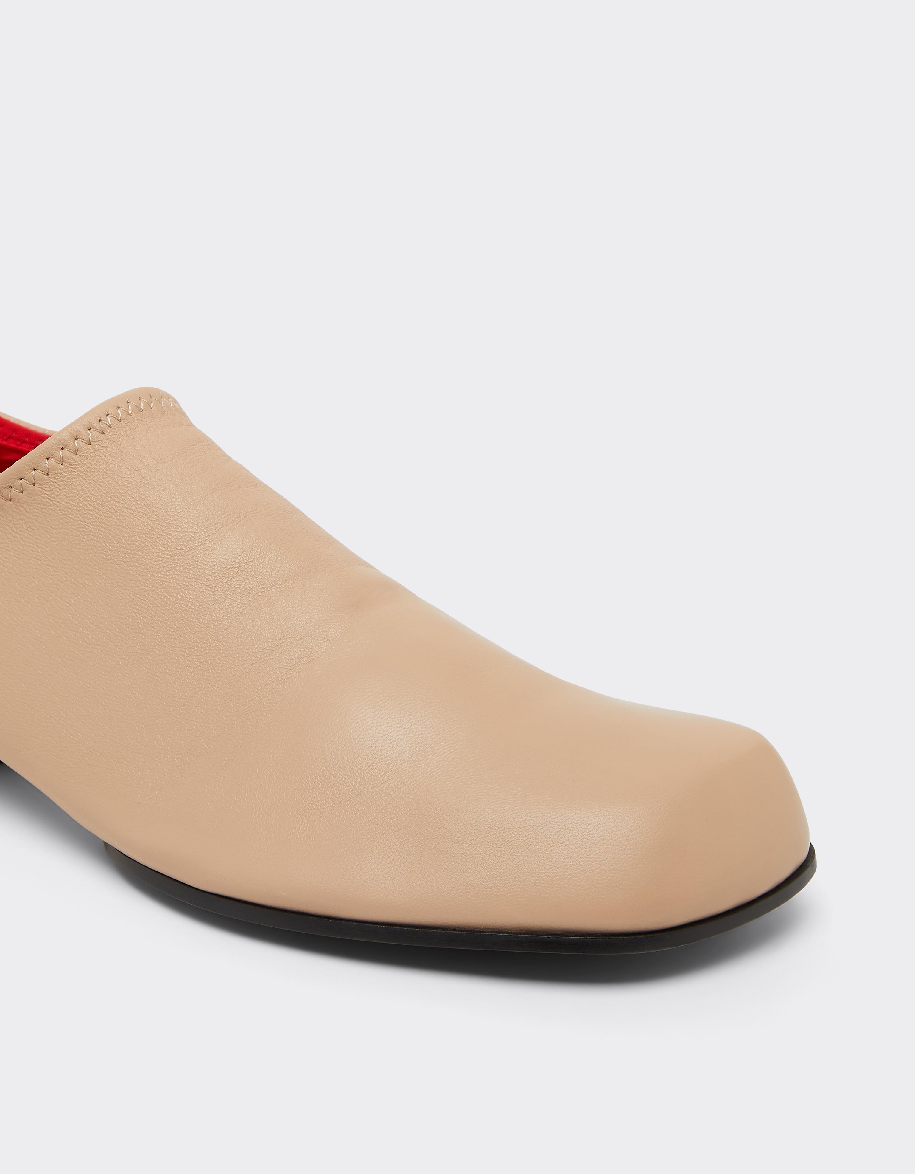Leather Mules with Square Heel