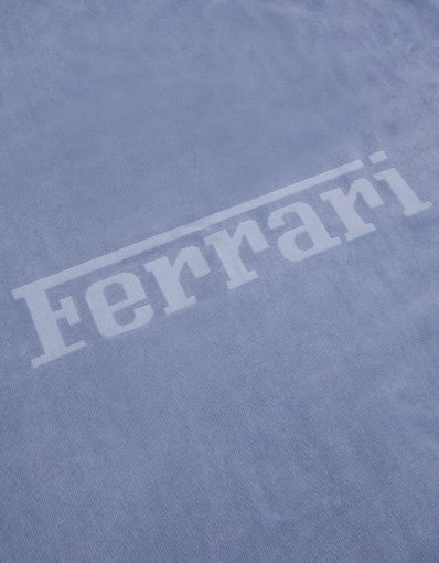 Cotton beach towel with Ferrari logo