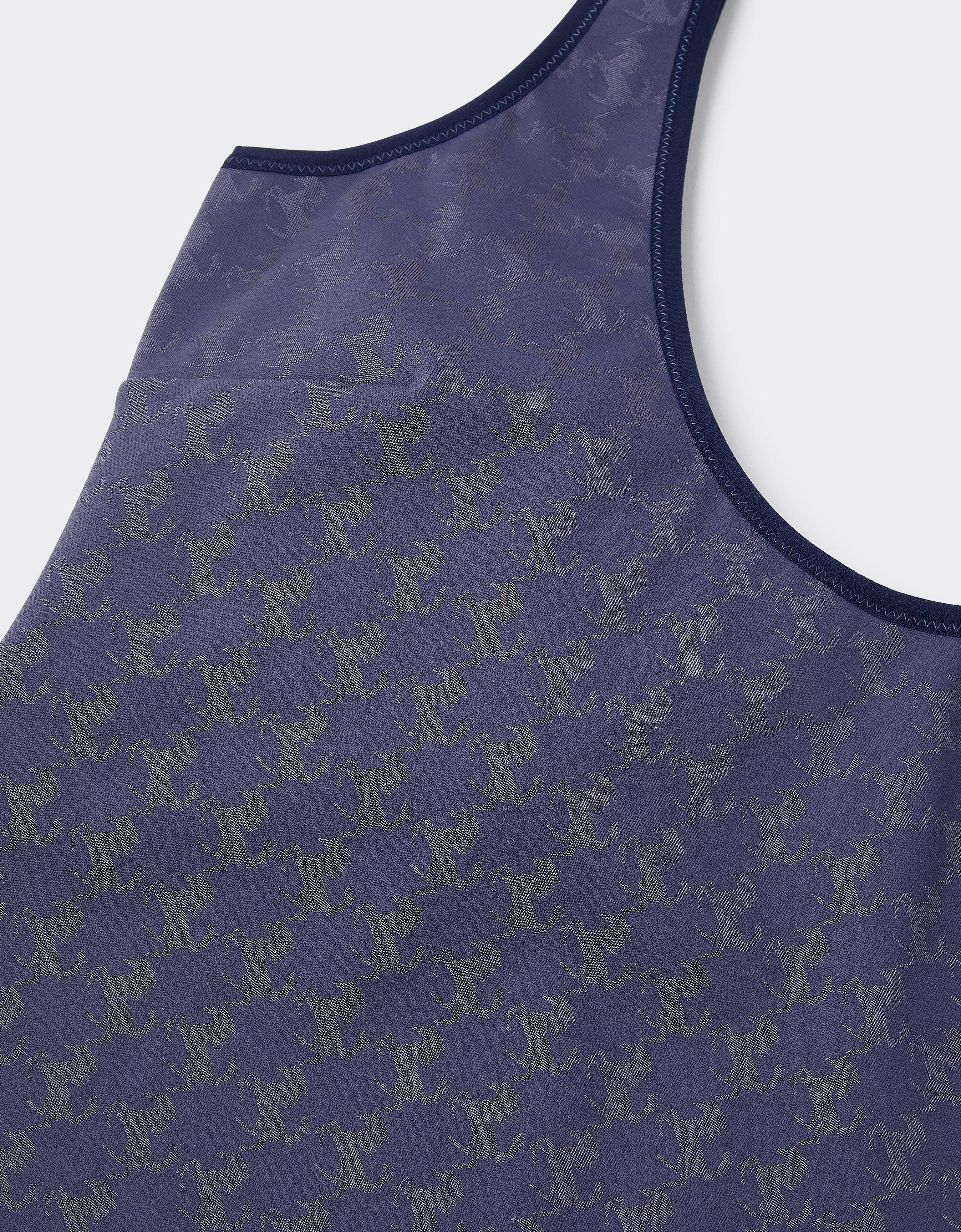 One-piece swimsuit with Prancing Horse motif