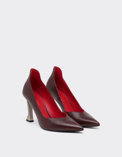 Leather Pumps with Ferrari Heel