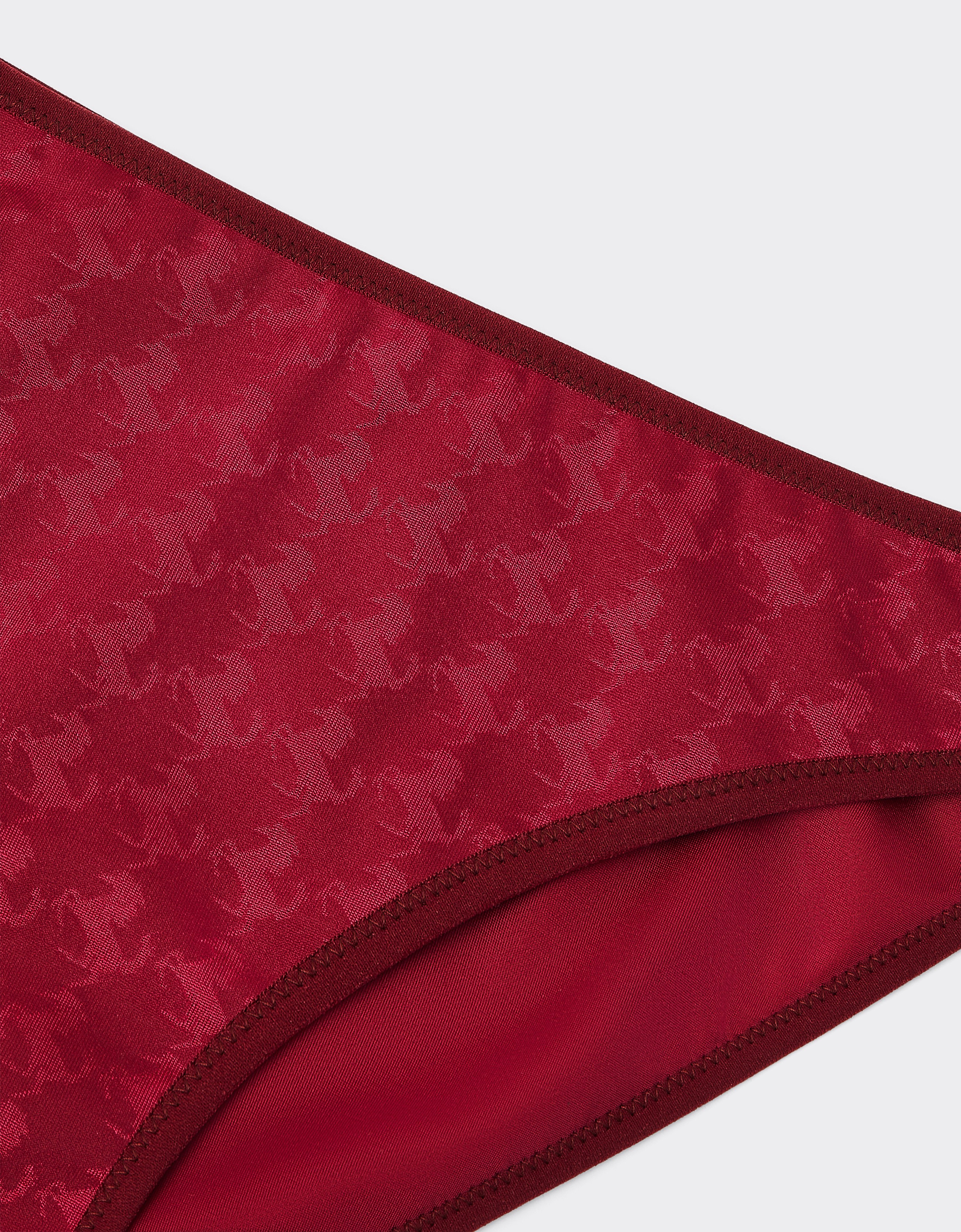 Bikini bottoms with Prancing Horse motif