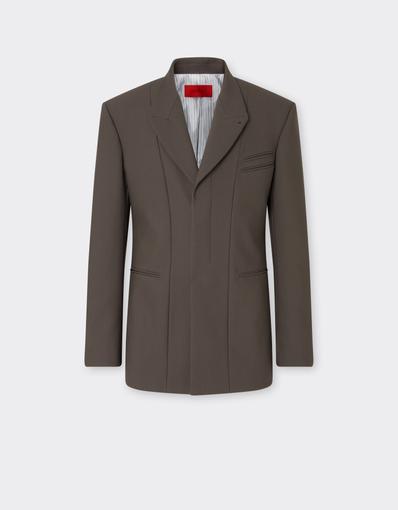Single-breasted Crepe Blazer