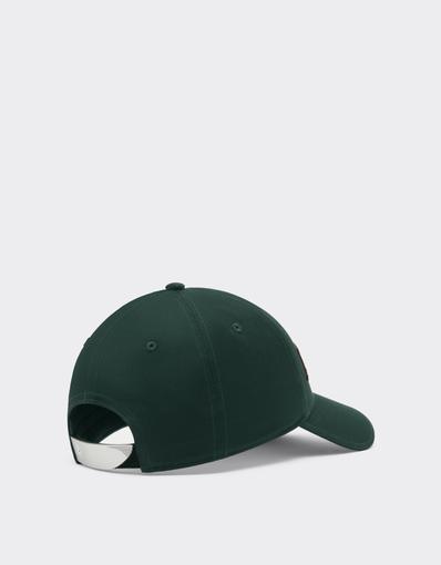 Cotton Twill Baseball Cap with Ferrari Embroidery
