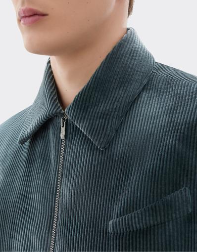 Tie-Dye Ribbed Velvet Blouson