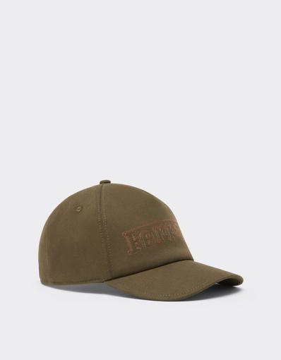 Cotton Drill Baseball Cap with Ferrari Embroidery