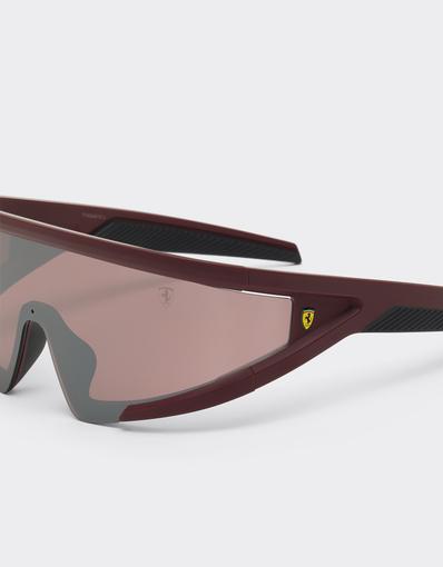Scuderia Ferrari goggles with red lenses