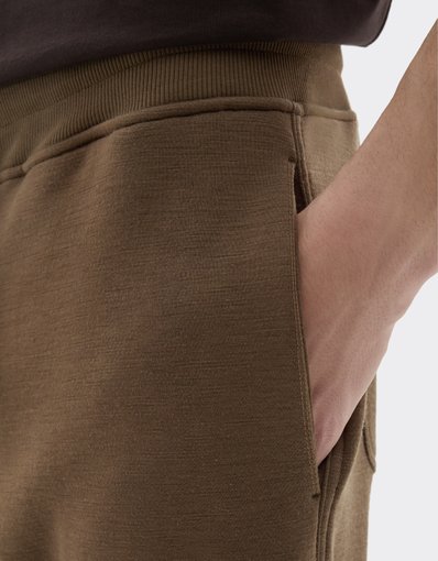 Wool and Cotton Jogger Trousers
