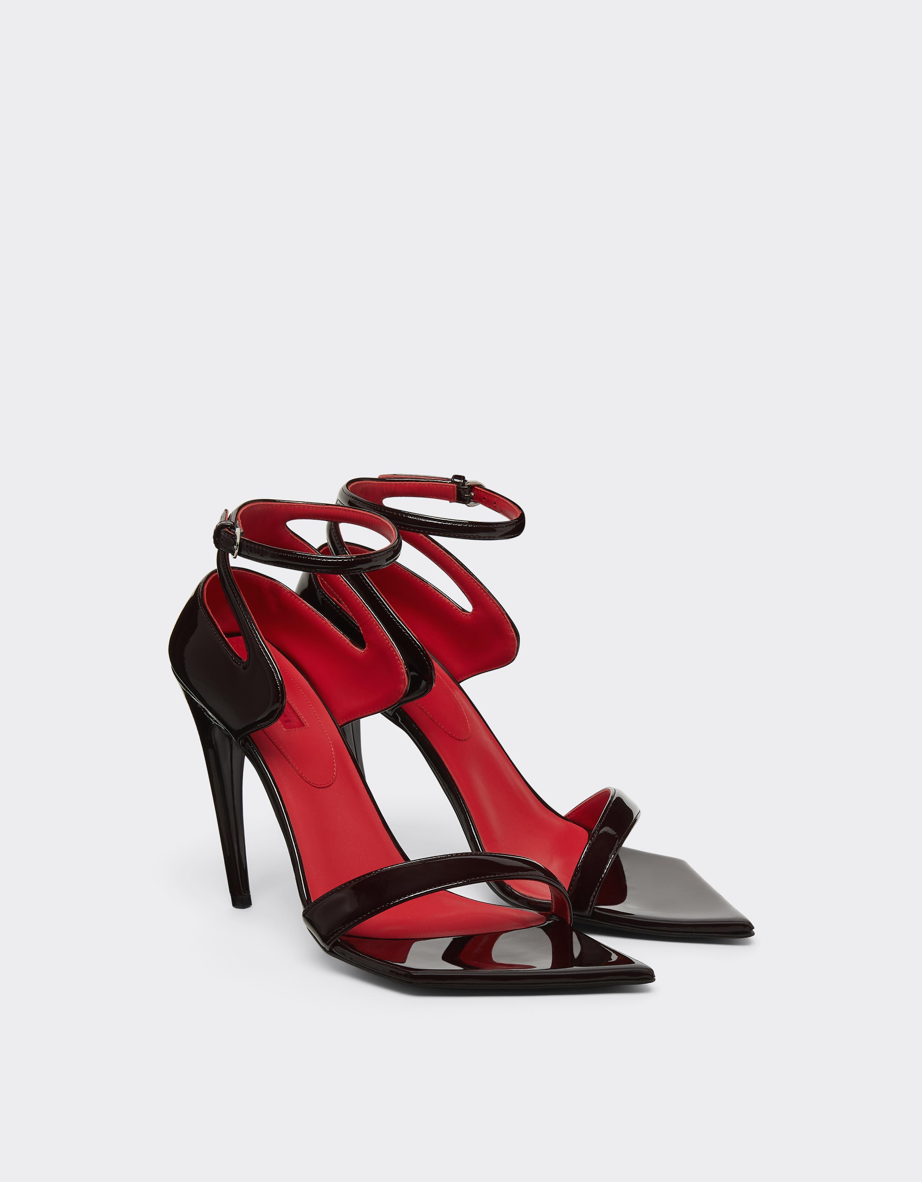 Patent Leather Heeled Sandal