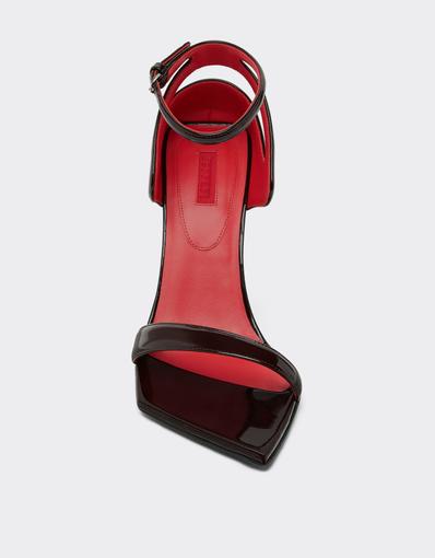 Patent Leather Heeled Sandal