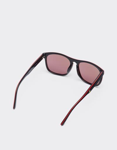 Scuderia Ferrari 0FZ6020 sunglasses in shiny black acetate with exclusive Contrast Pro™ lenses