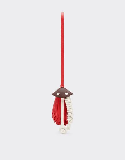 Leather Charm with Fringes