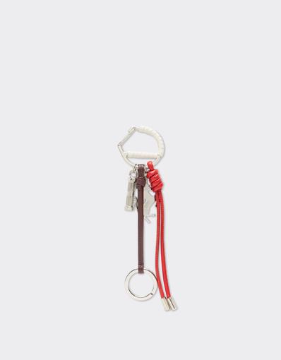 Keyring with Prancing Horse and Lanyard