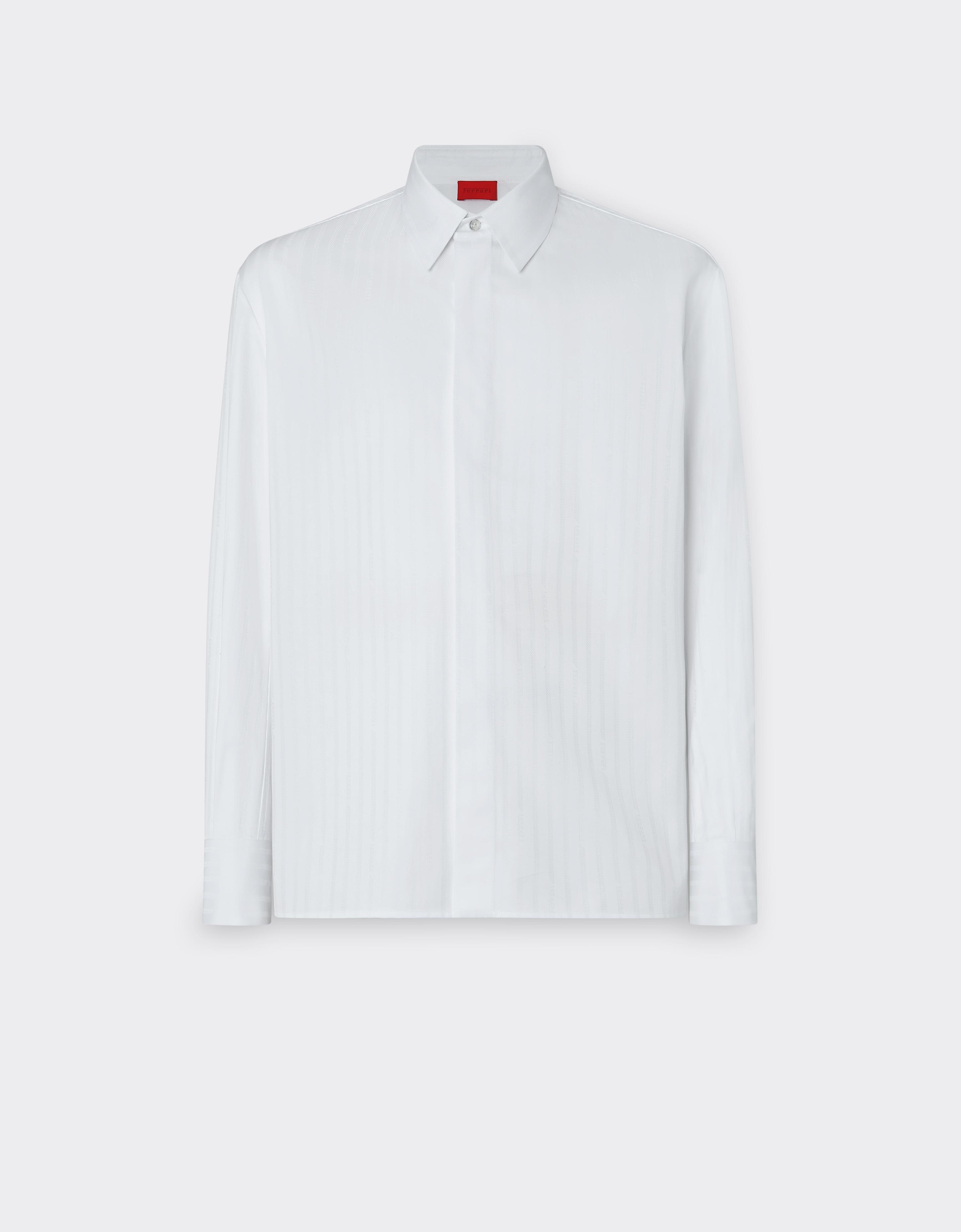Camisa de satén de algodón jacquard