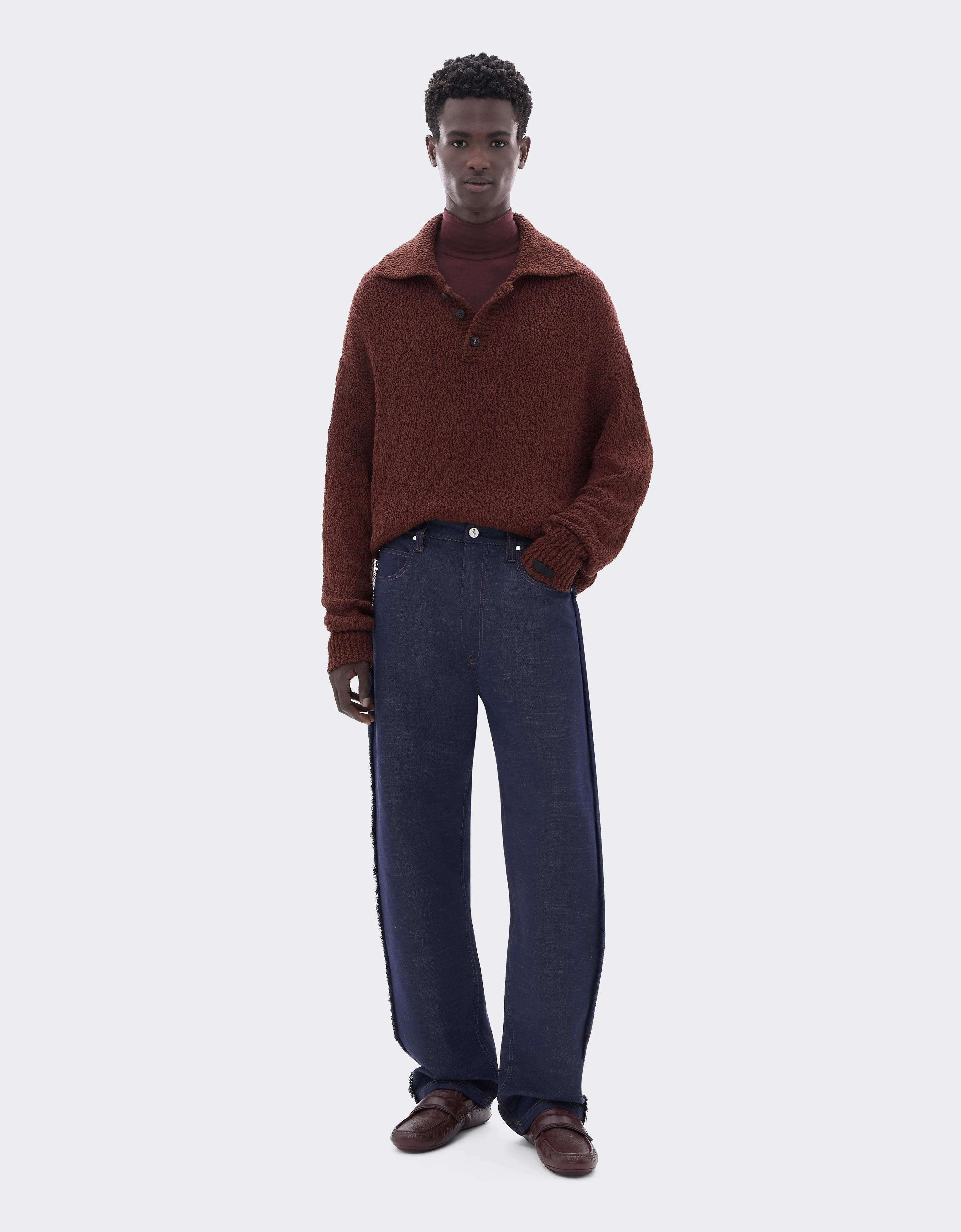 5-Pocket Trousers in Cotton and Linen Denim