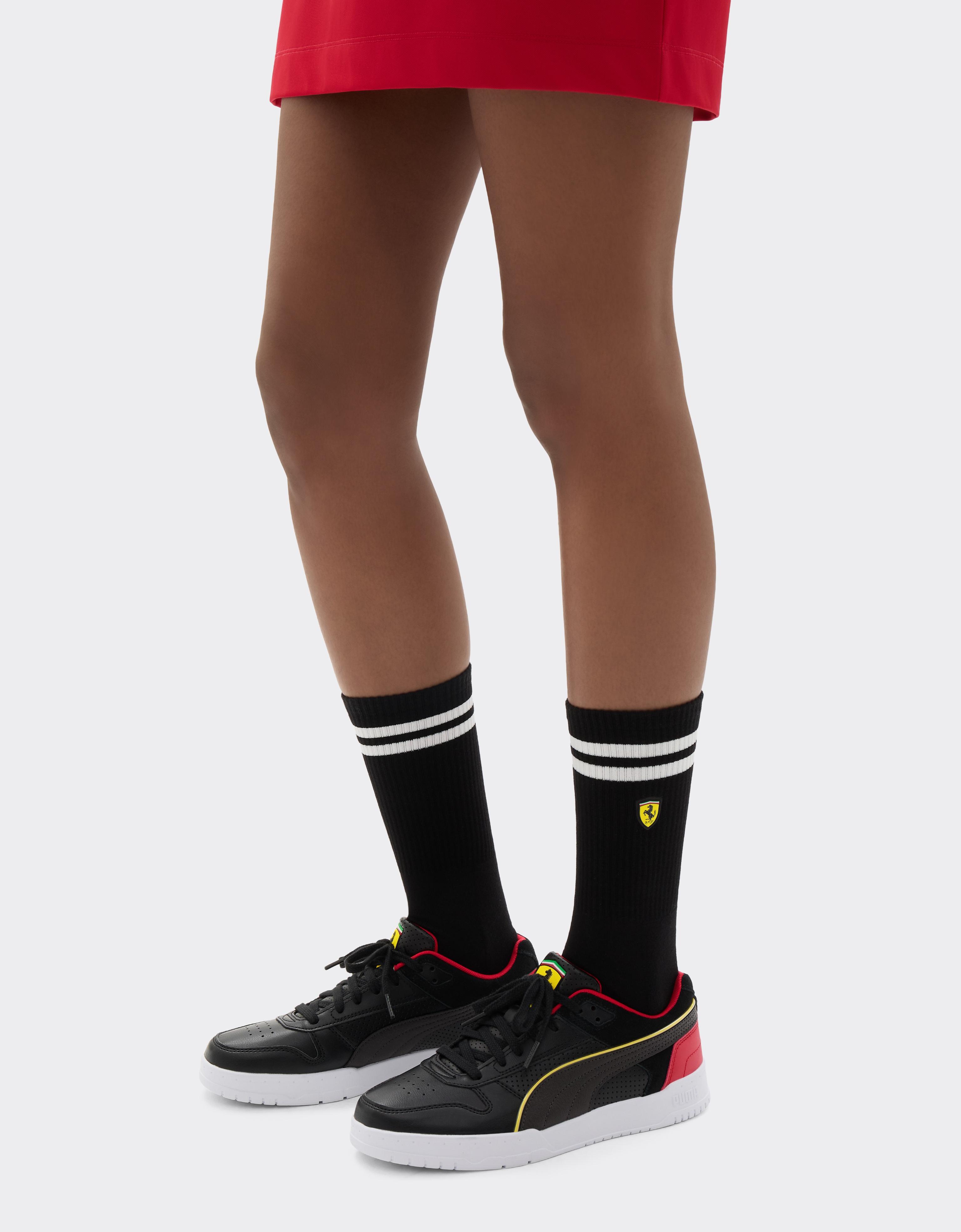 Terry cloth sock set with Ferrari Scudetto