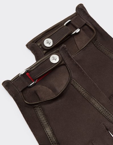 Fingerless Suede Driving Gloves