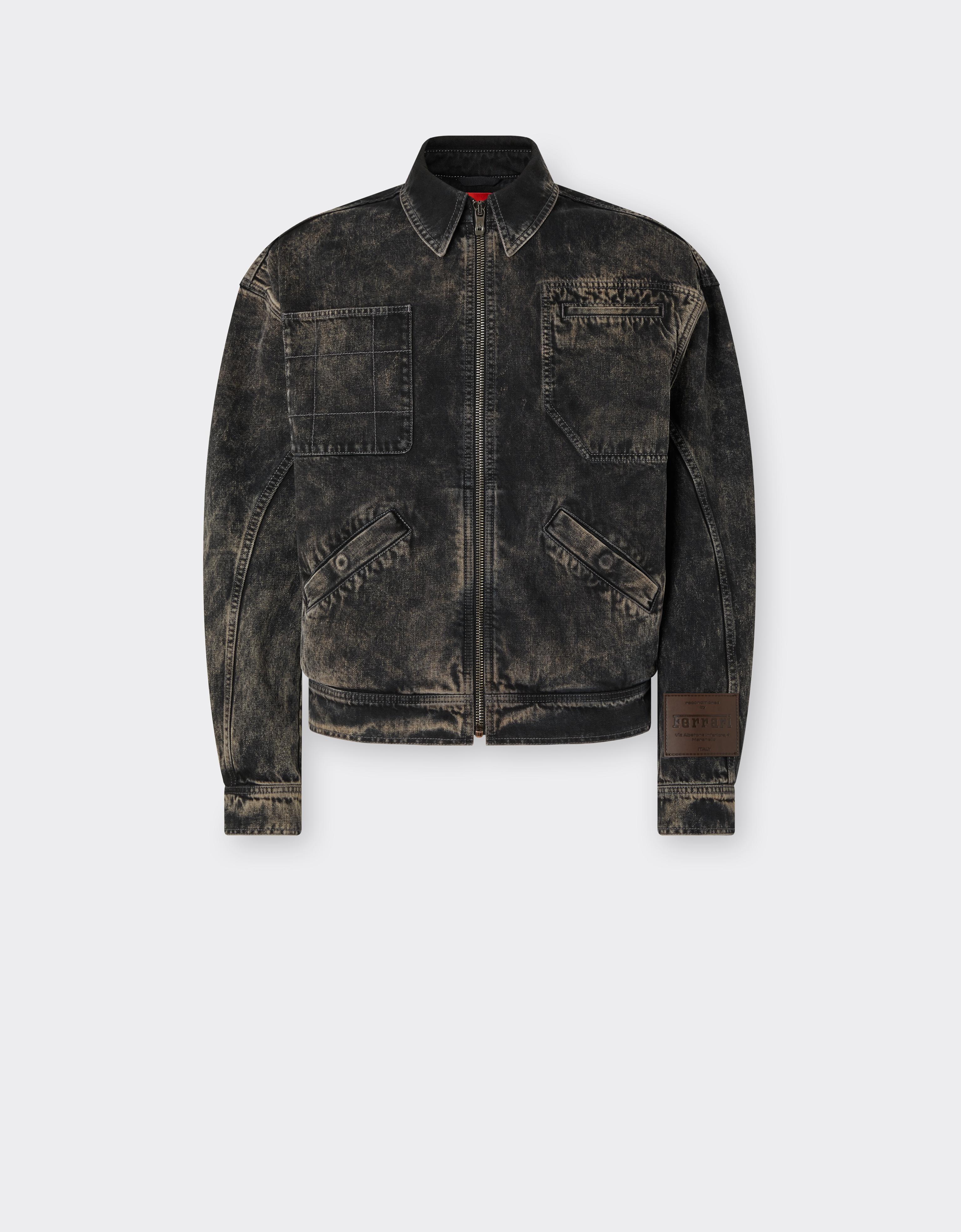 Ferrari Reconditioned By  Denim Jacket For The 2026 Silverstone Grand Prix In Brown
