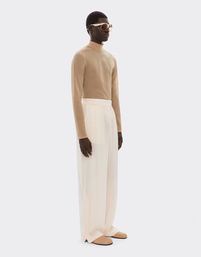 Wide-Leg Trousers in Cupro Twill