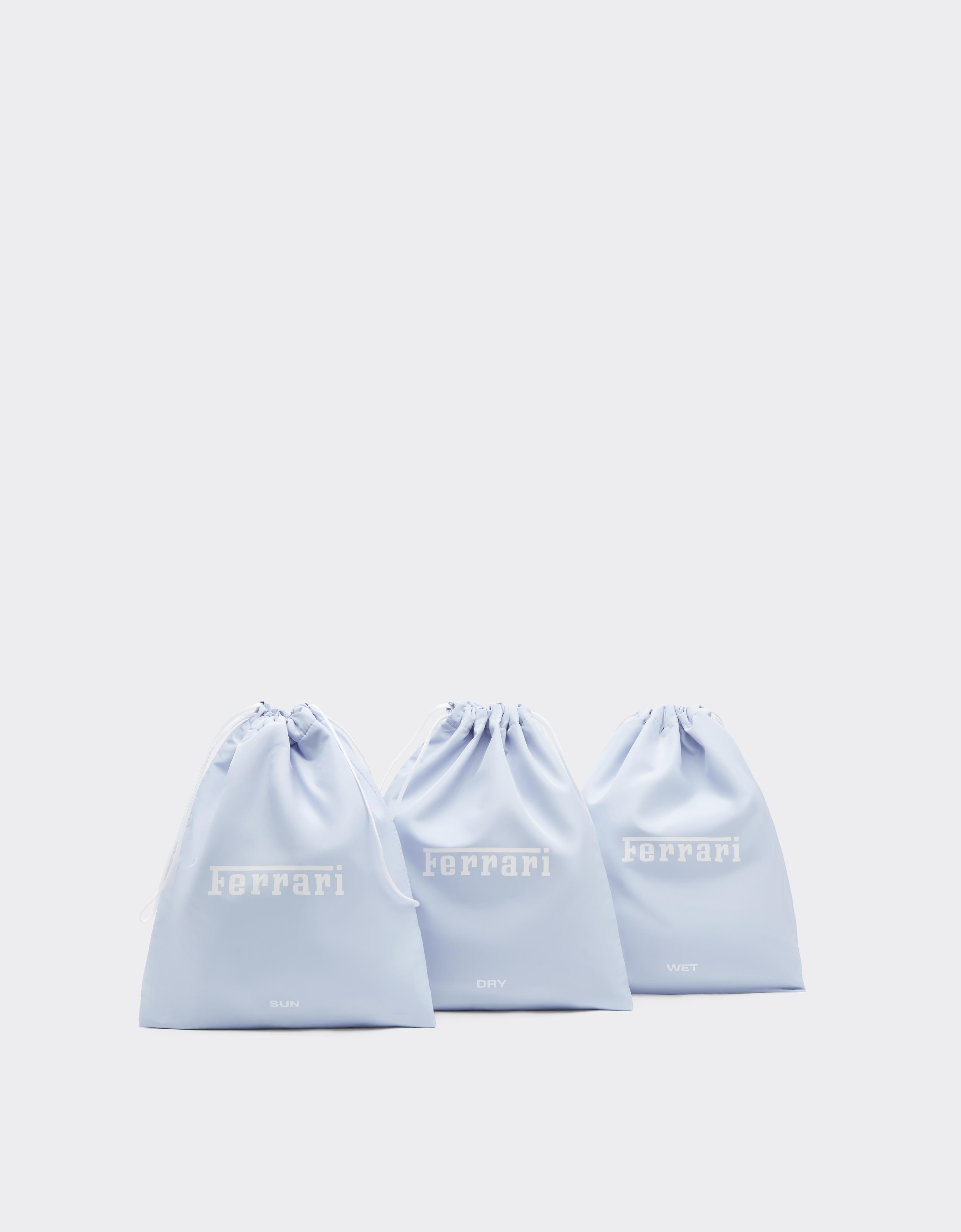 Tote bag in maglia e pelle