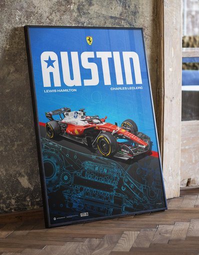 Official Scuderia Ferrari HP Poster – 2026 United States Grand Prix