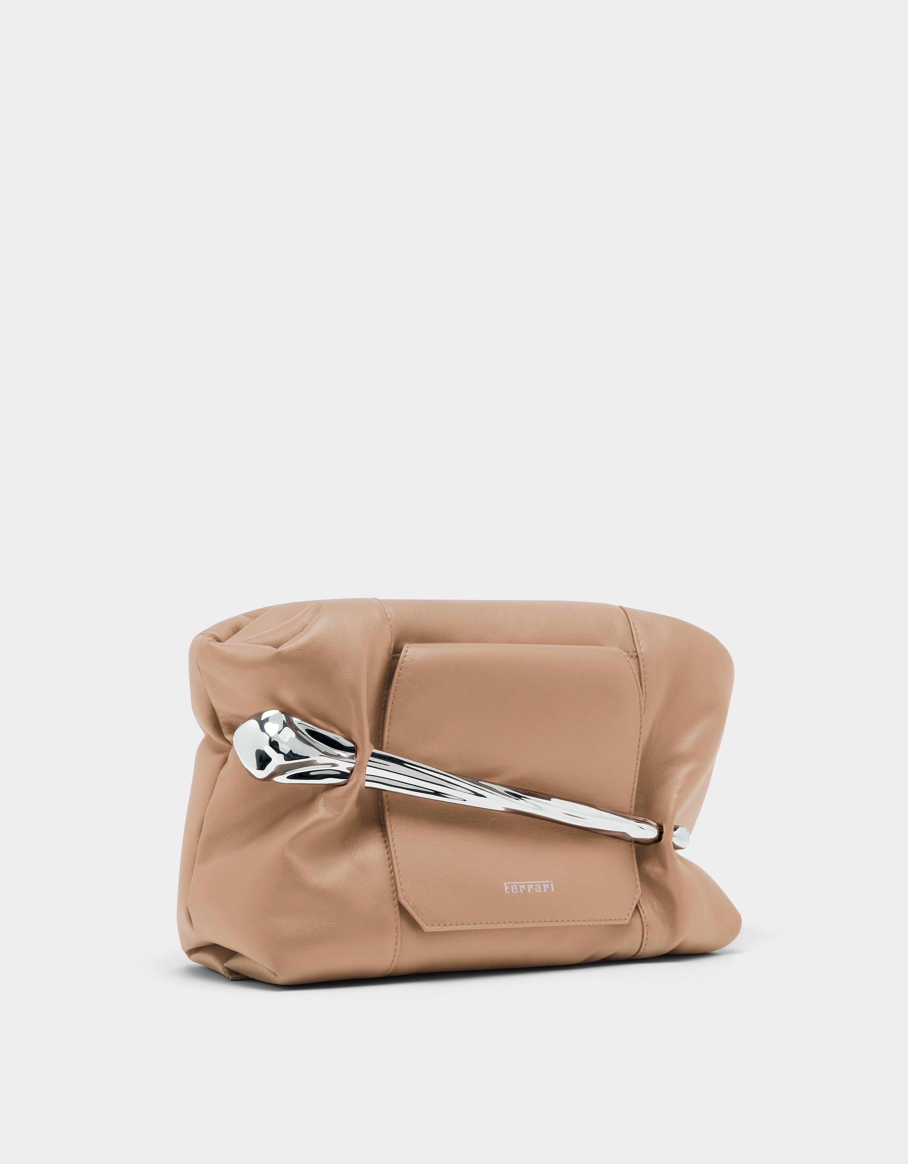 Soft Semi-Gloss Leather Clutch