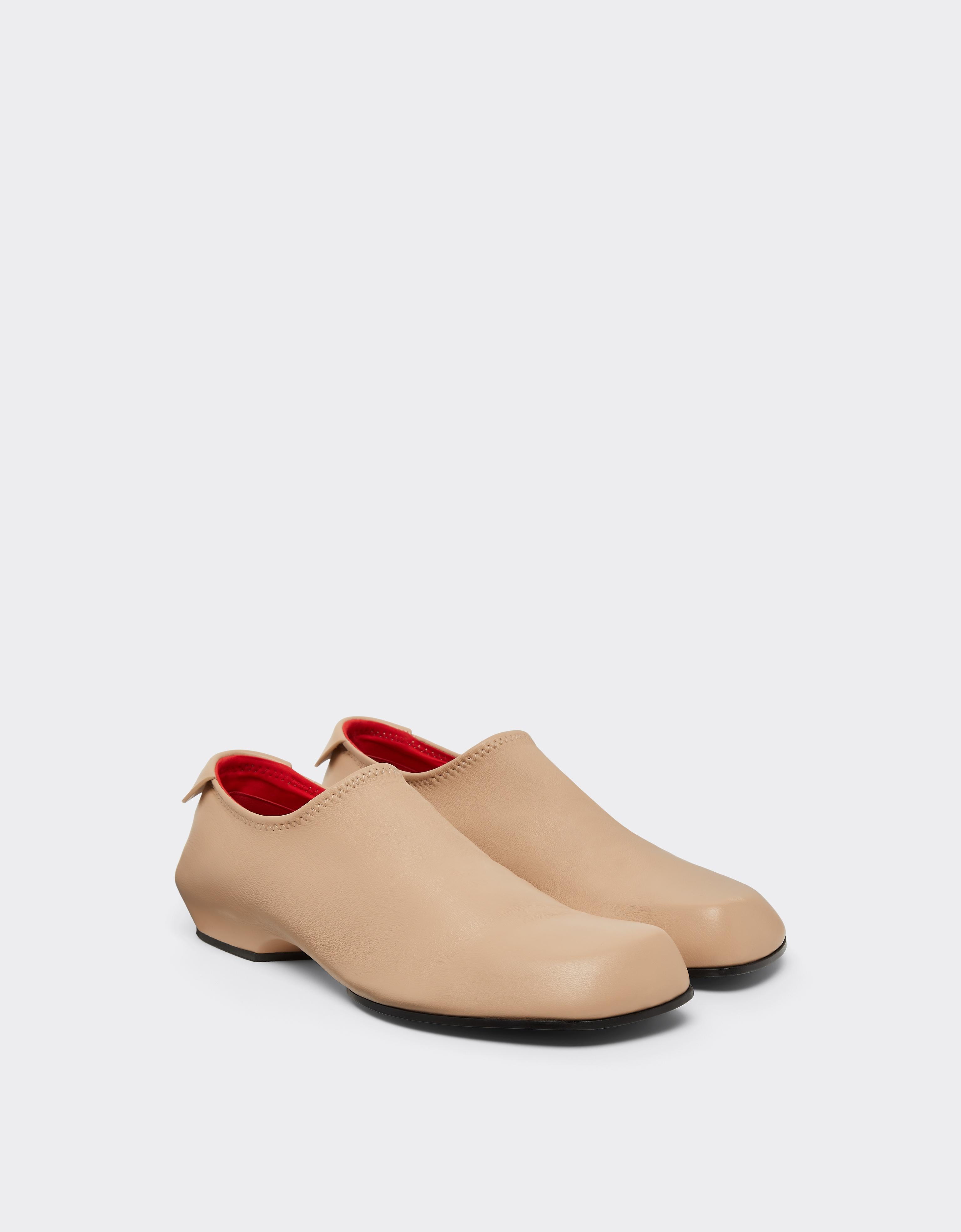 Leather Mules with Square Heel