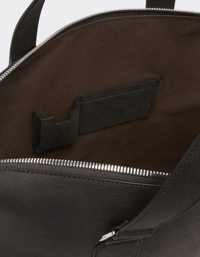 Waxed Leather Briefcase