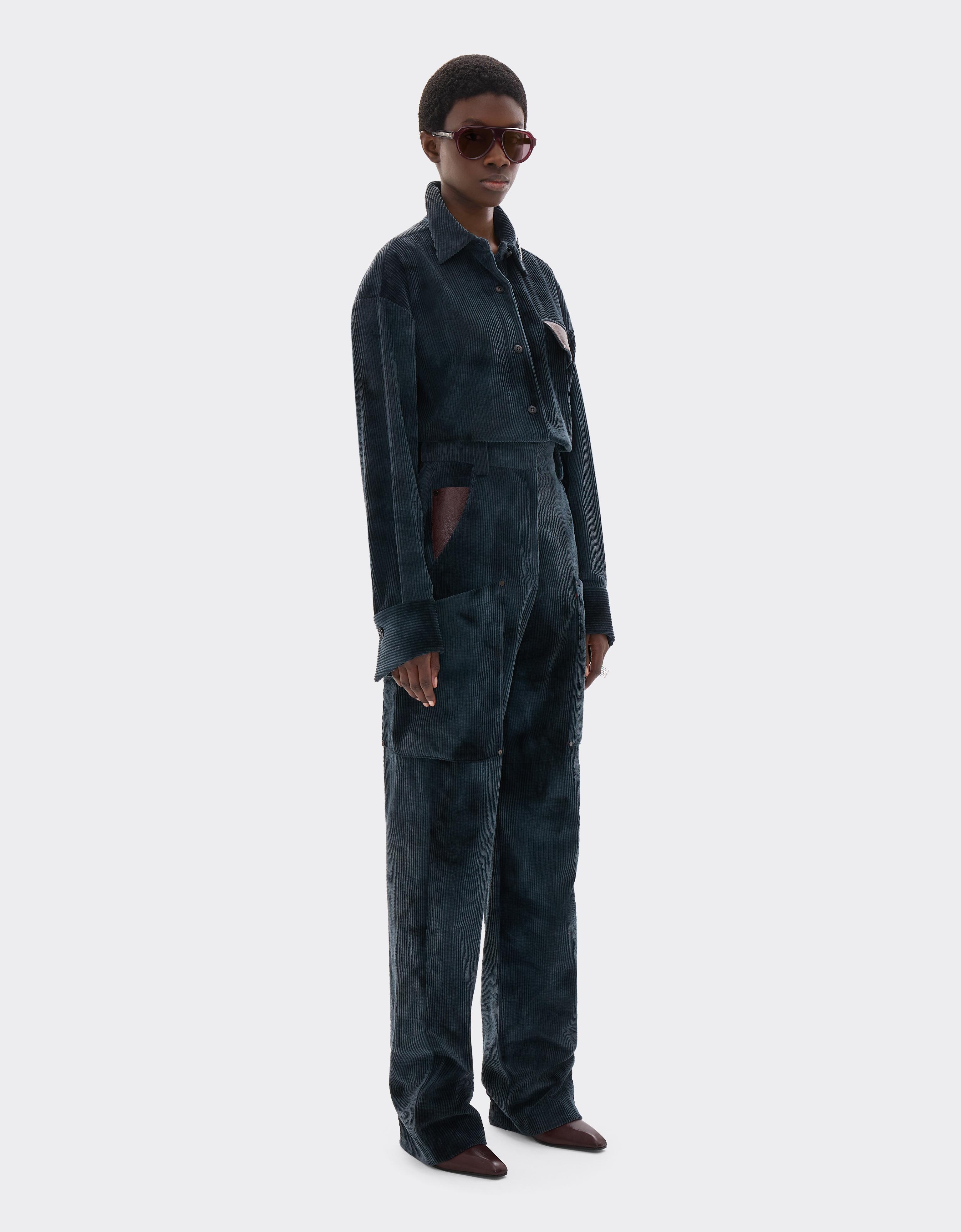 Corduroy Trousers with Oversized Pockets
