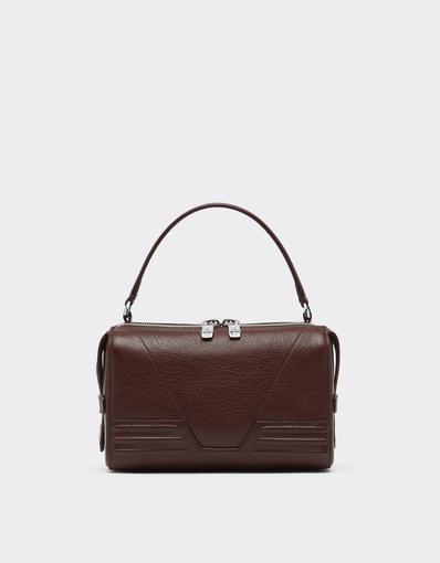 Sac à bandoulière GT en cuir grenat