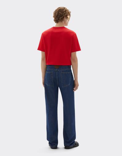 Camiseta de algodón con logotipo Ferrari