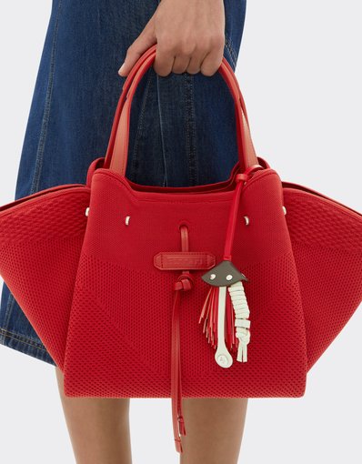 Leather Charm with Fringes
