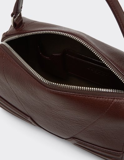 Sac à bandoulière GT en cuir grenat