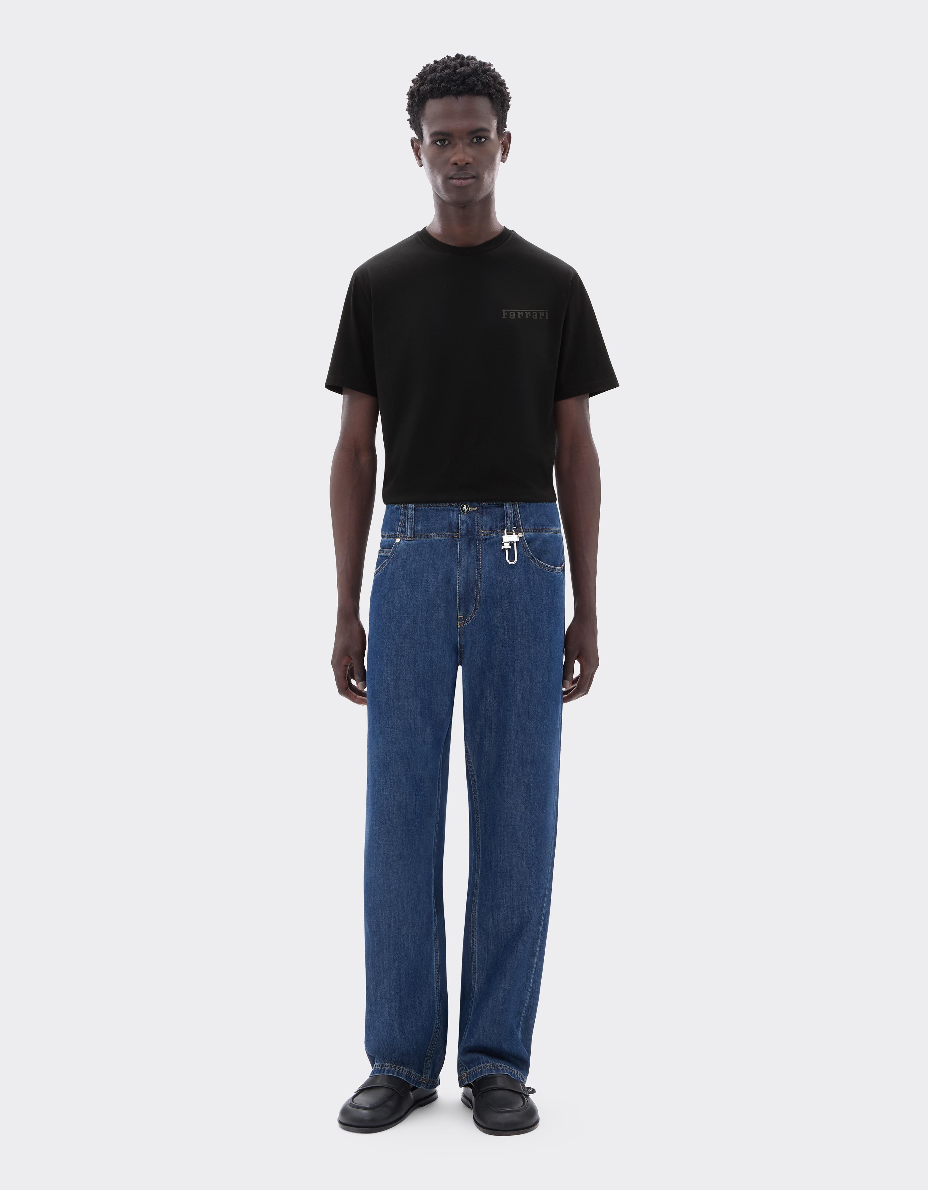 Cotton T-shirt with Ferrari logo