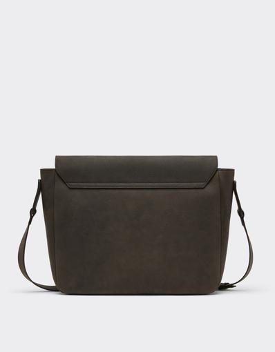 Waxed Leather Messenger Bag