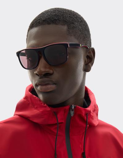 Scuderia Ferrari 0FZ6020 sunglasses in shiny black acetate with exclusive Contrast Pro™ lenses