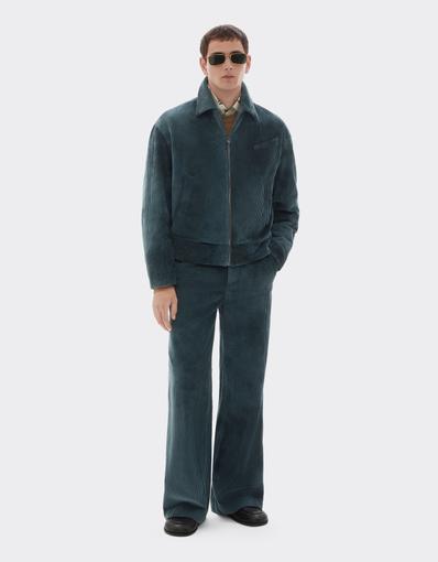 Tie-Dye Ribbed Velvet Blouson
