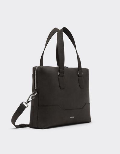 Waxed Leather Briefcase