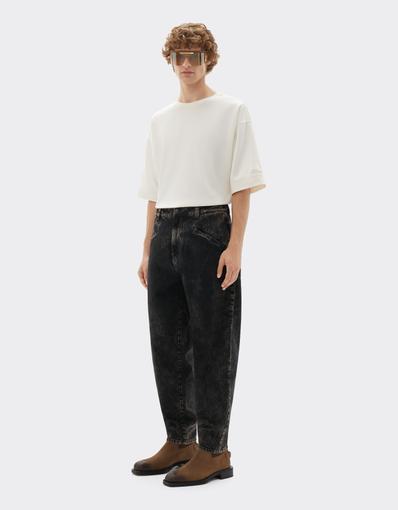 Reconditioned by Ferrari denim trousers for the 2026 Silverstone Grand Prix