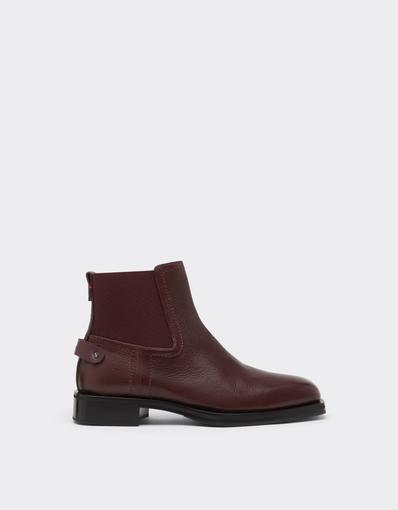 Garnet Leather Chelsea Boots