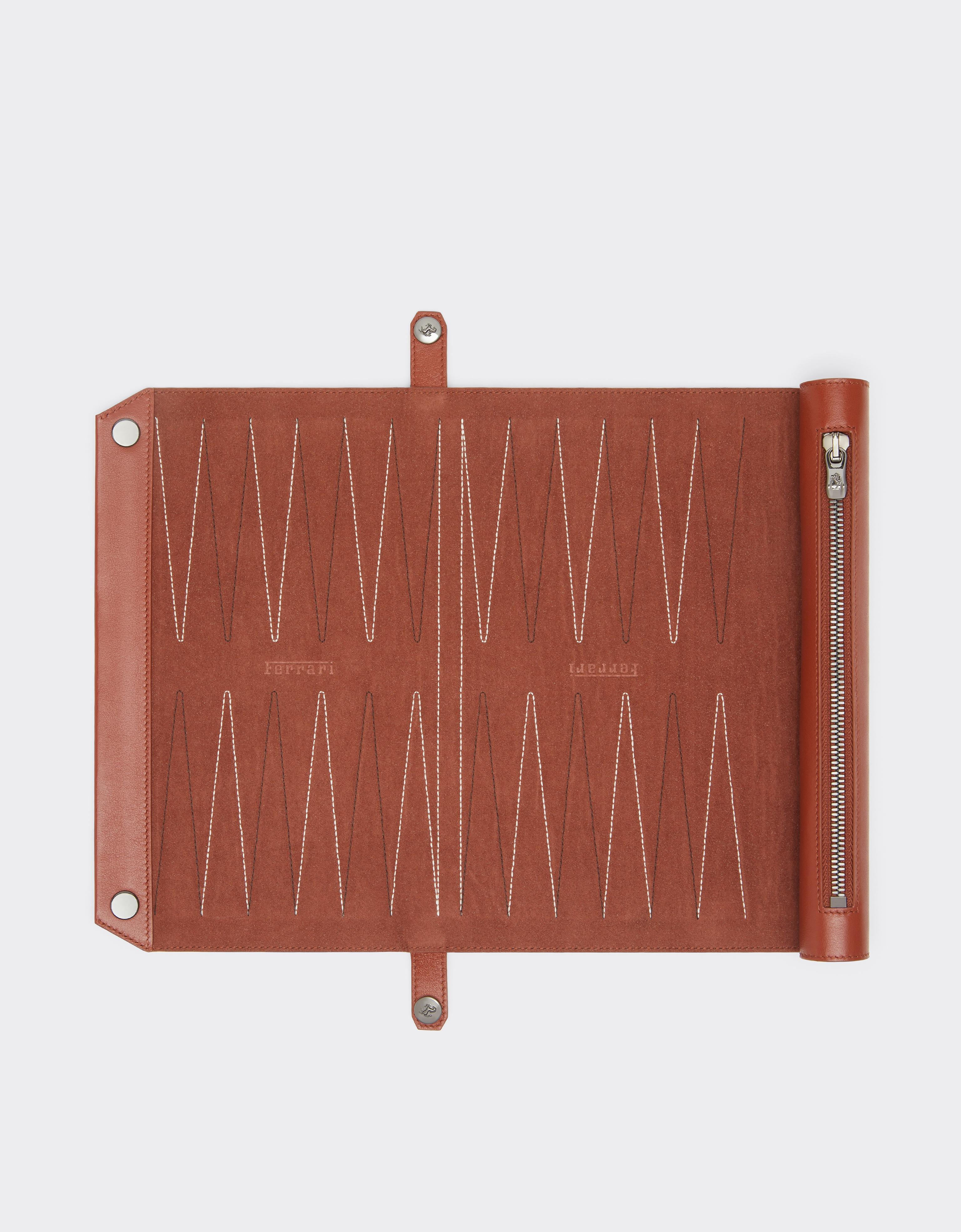 Backgammon-Set aus Leder