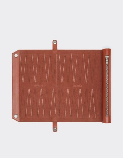 Set de backgammon en cuir