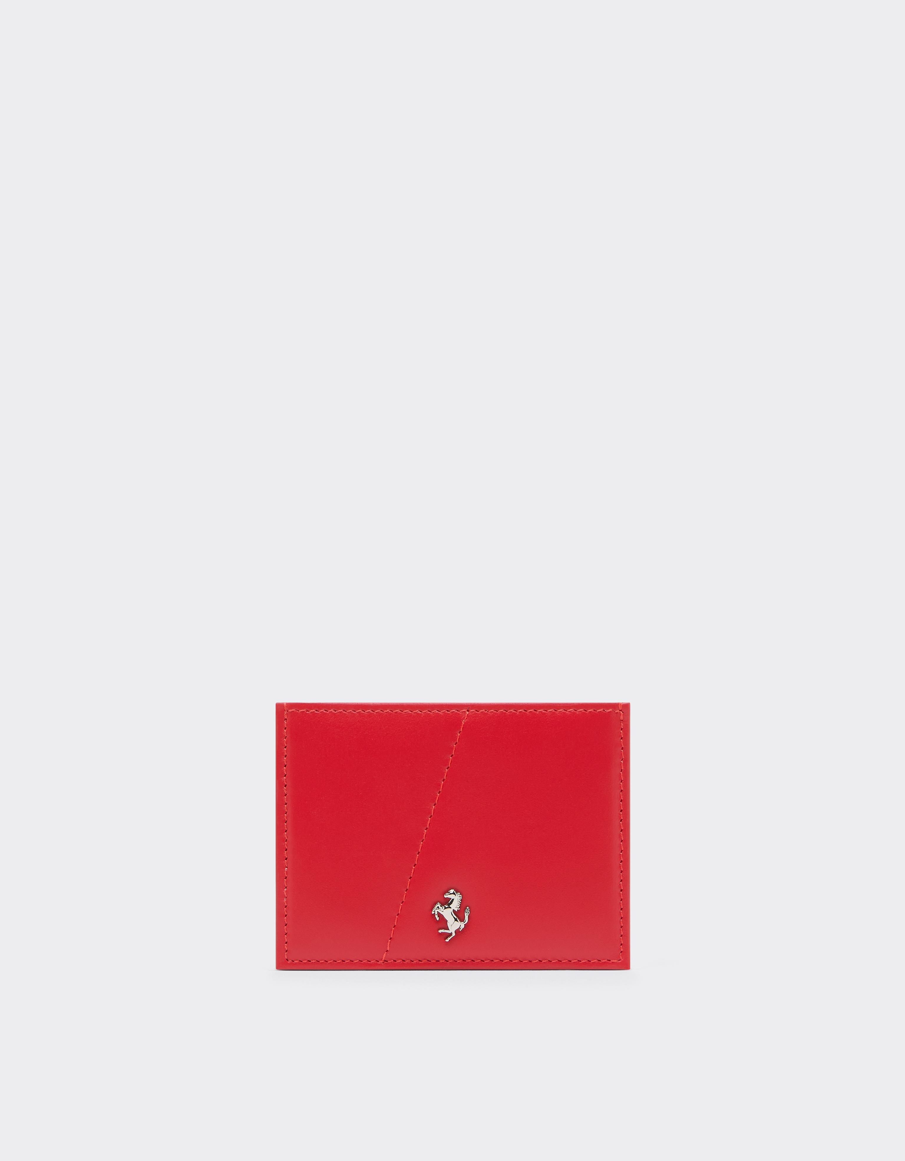 Leather Card Holder with Stitching
