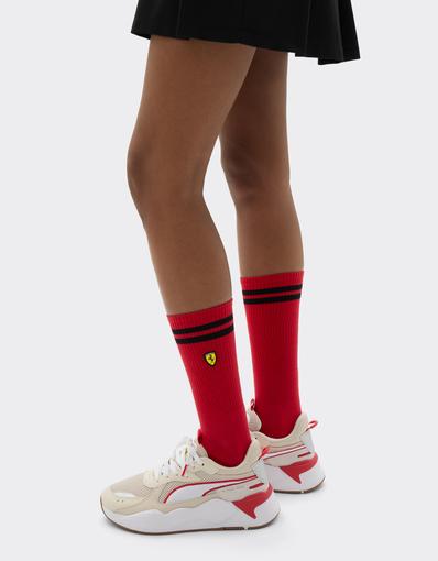 Terry cloth sock set with Ferrari Scudetto